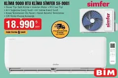 SİMFER 9000 BTU KLİMA SV-9001 indirimli fiyat SİMFER 9000 BTU KLİMA SV-9001 fiyat ve kampanya bilgisi